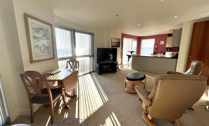 Open plan living room / kitchen